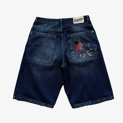 "GIRL & KOI" SHORT - Navy