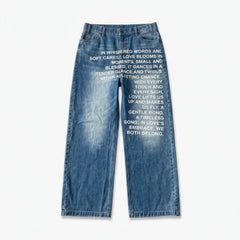 "LOVE VERSE" DENIM - Blue