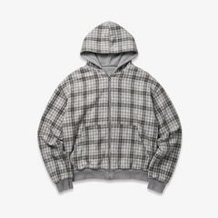 "REVERSE BAND" ZIP - Gris